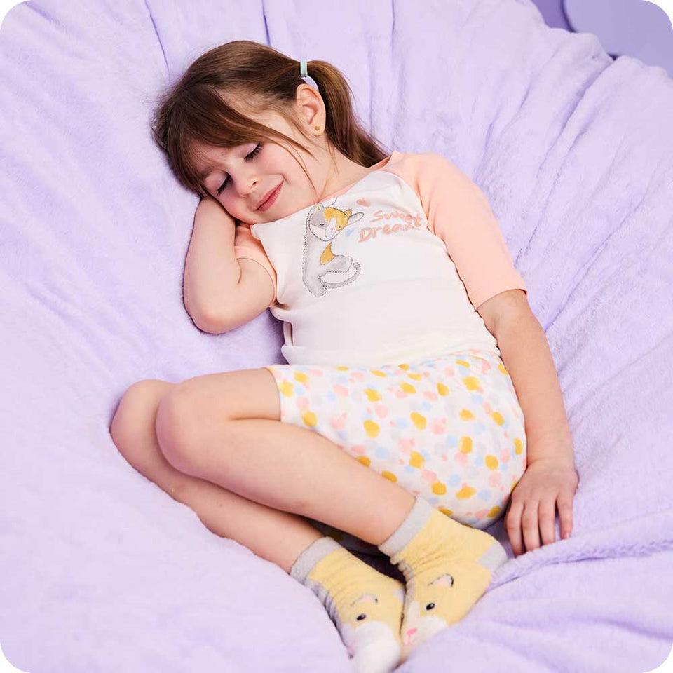 Calico Cat Shorties Pajamas - Warm Hugs