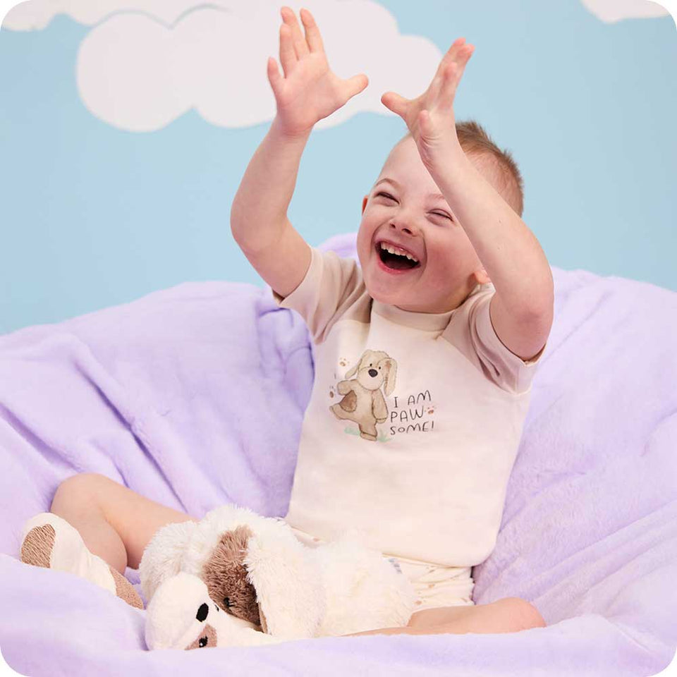 Puppy Shorties Pajamas - Calm Comfort