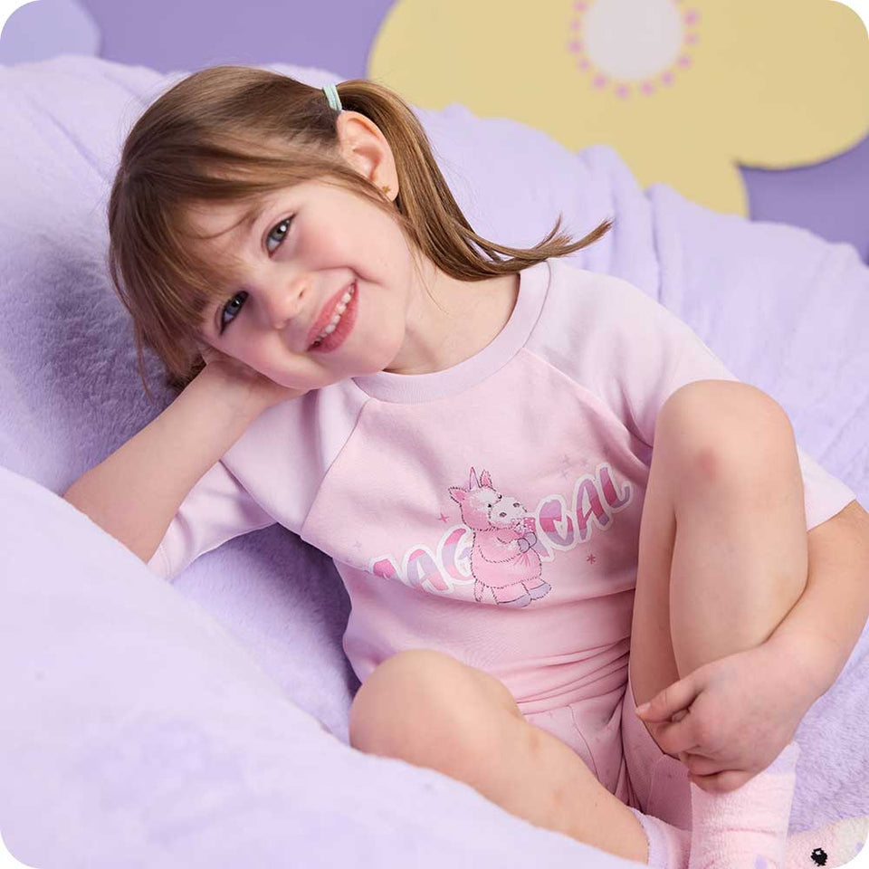 Unicorn Shorties Pajamas - Soft Snuggle