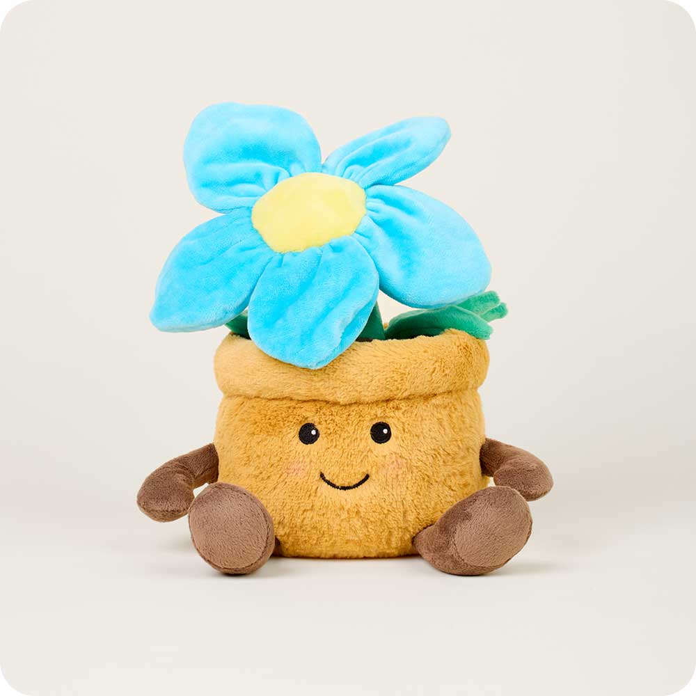 Blue Flower Pot Warmies - Classic Notes