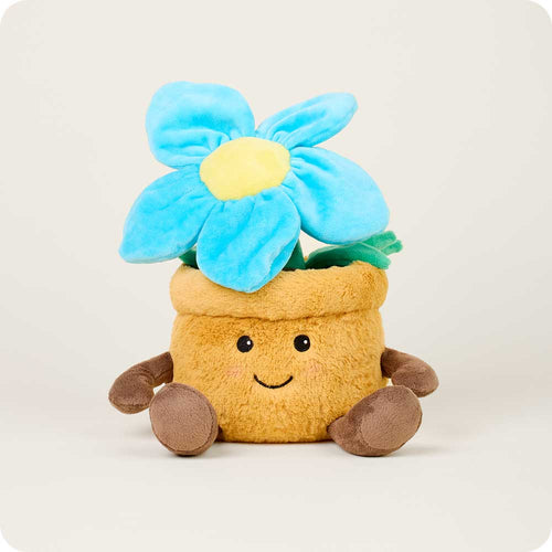 Blue Flower Pot Warmies - Classic Notes
