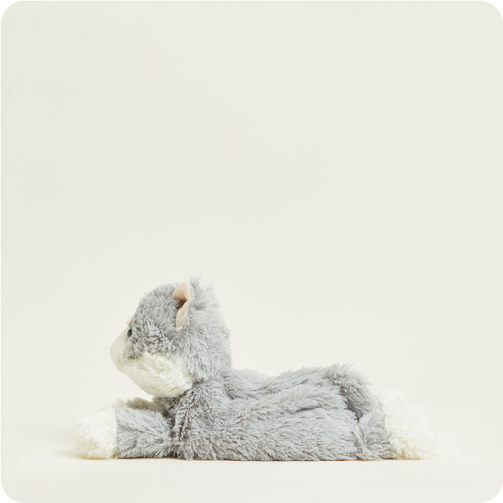 Laying Down Gray Cat Warmies - Modern Blend