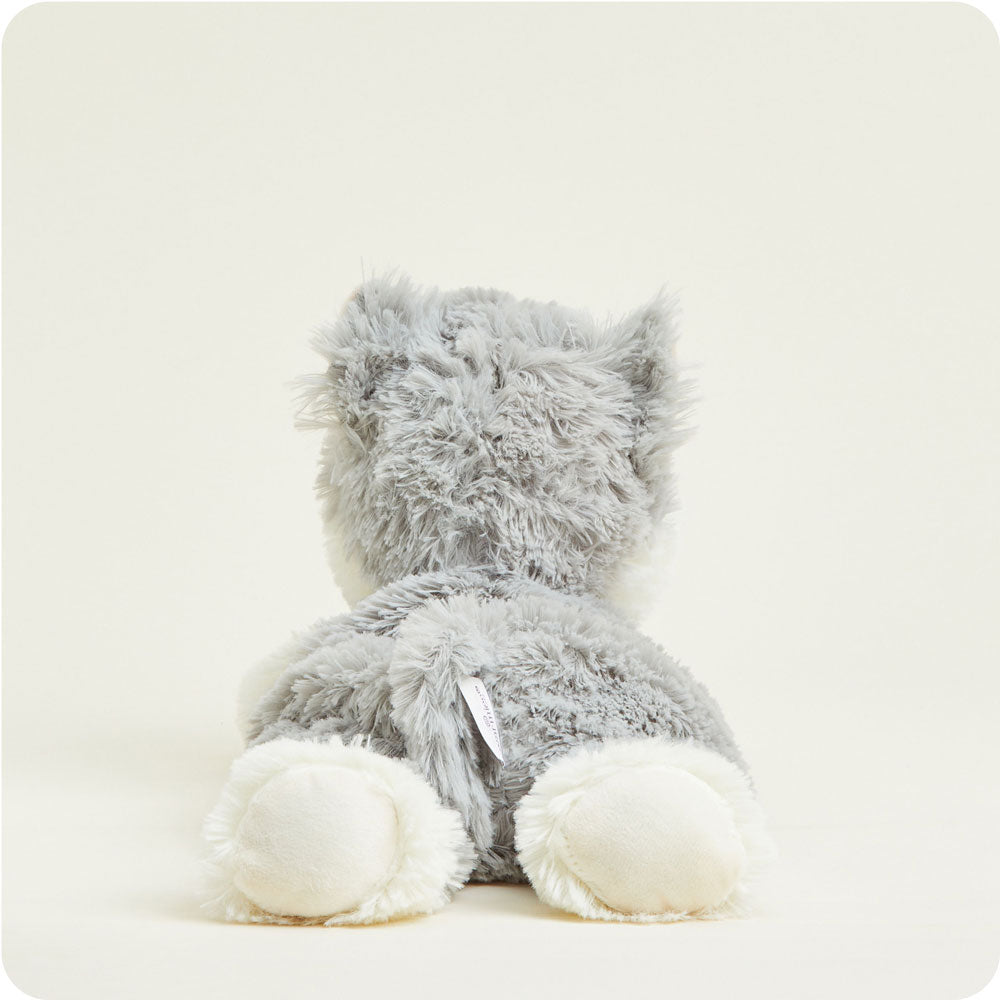 Laying Down Gray Cat Warmies - Modern Blend