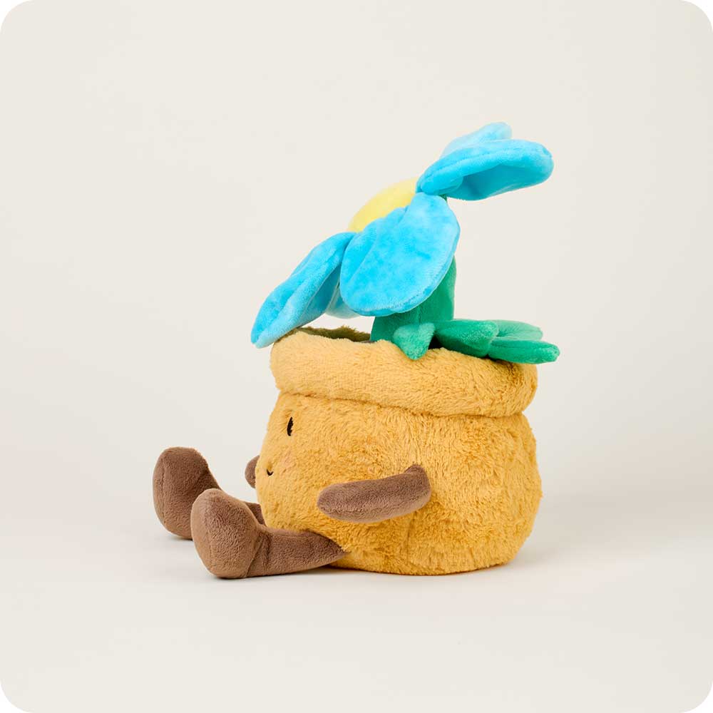 Blue Flower Pot Warmies - Classic Notes
