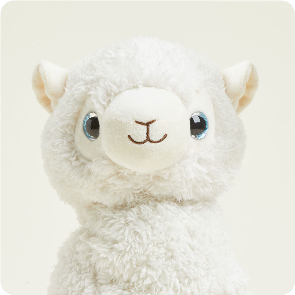 White Llama Warmies - Classic Notes