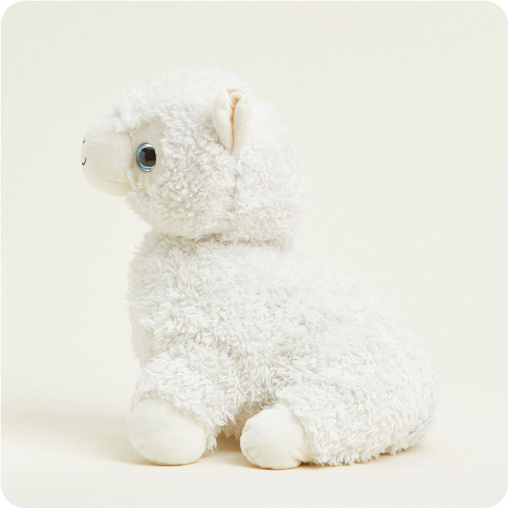 White Llama Warmies - Classic Notes