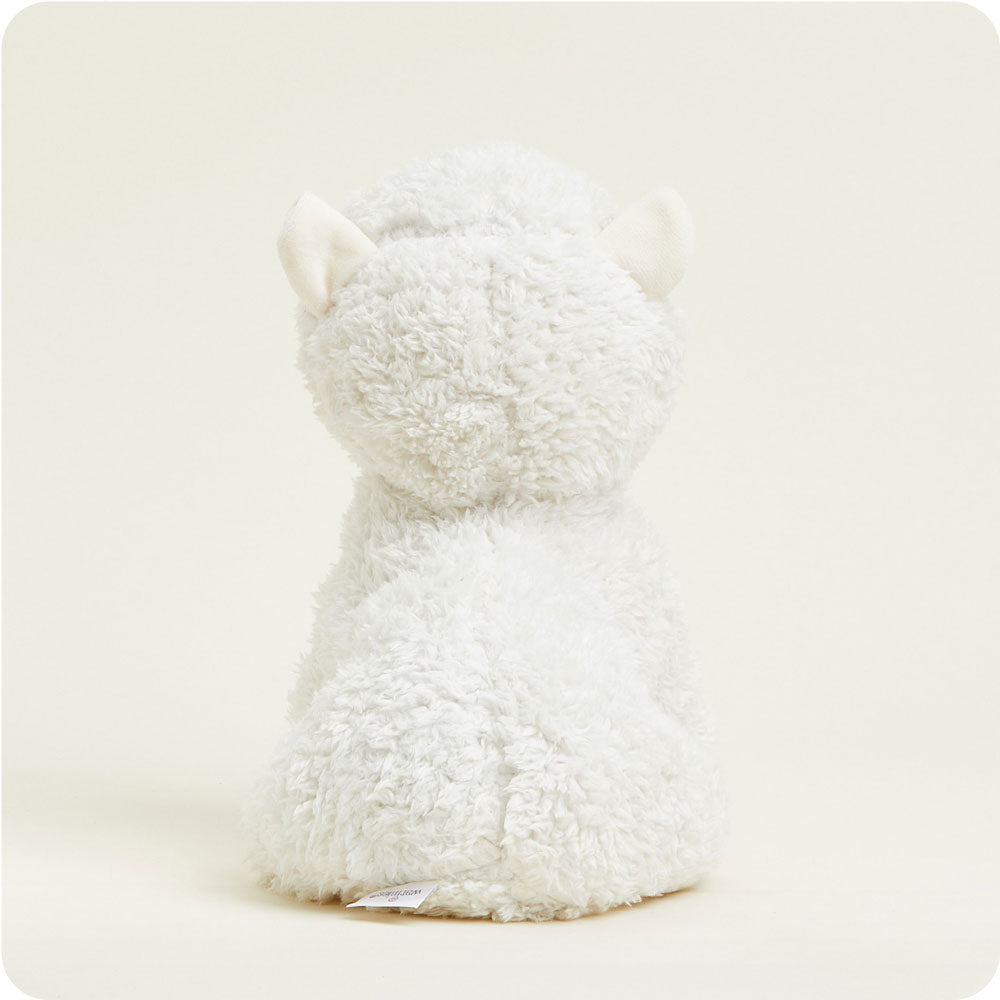 White Llama Warmies - Classic Notes