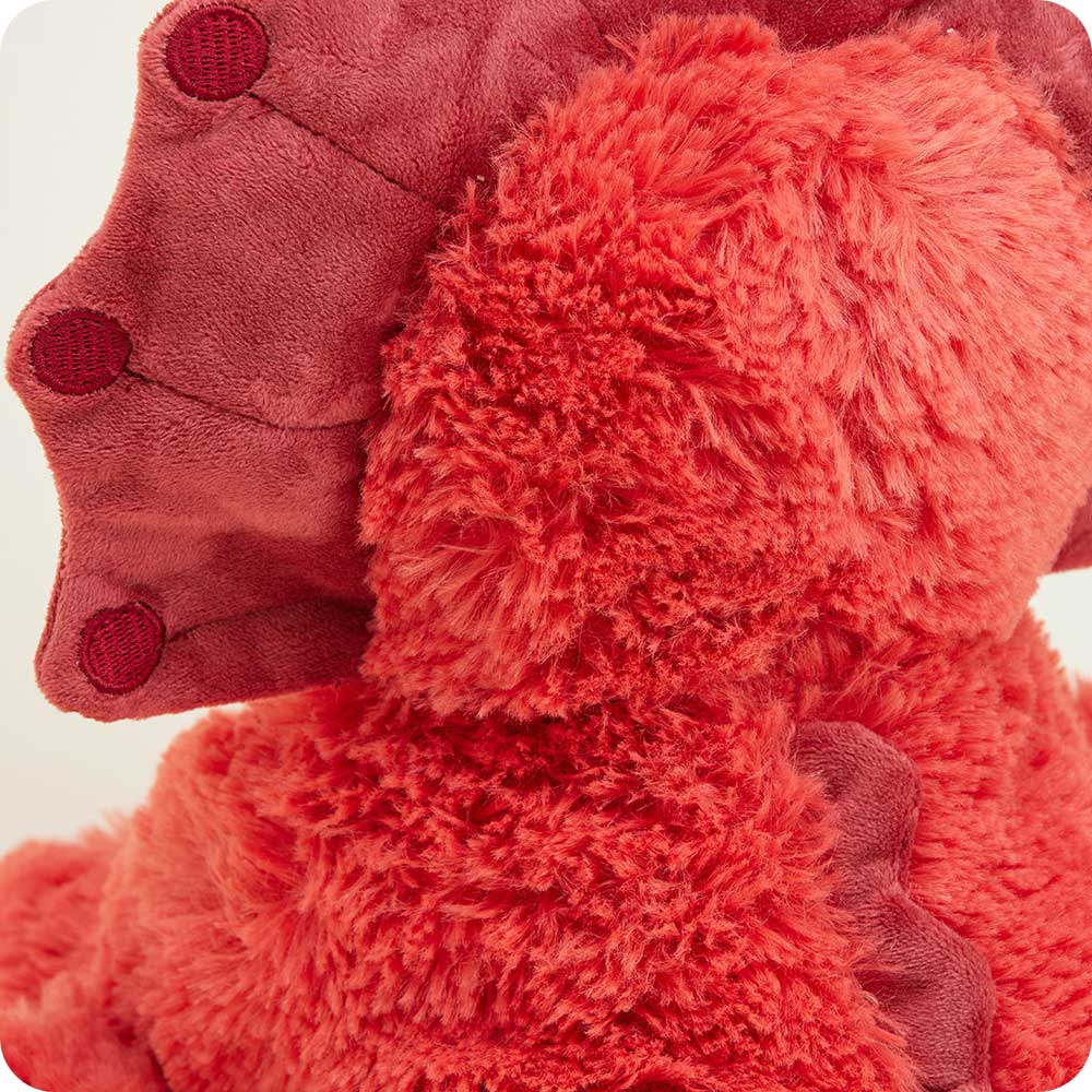 Red Triceratops Warmies - Classic Notes