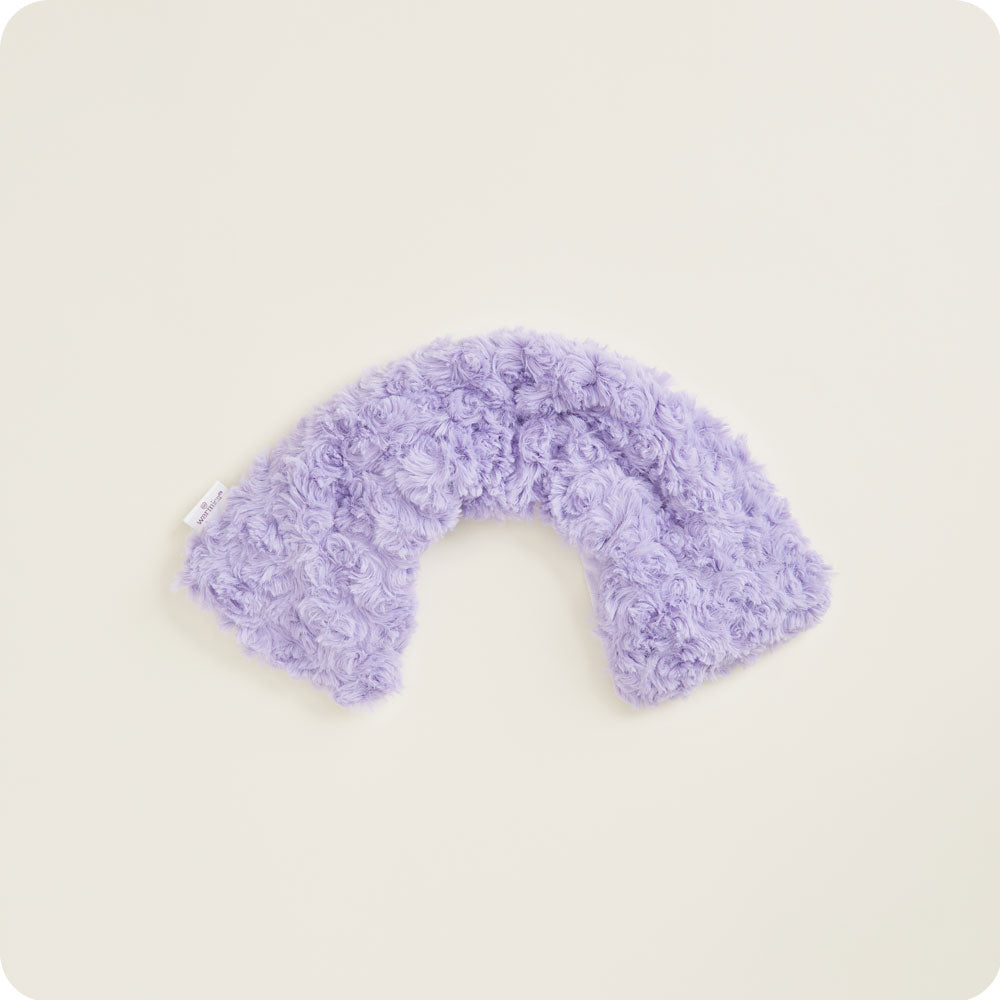 Curly Purple Neck Wrap Warmies - Travel Ready