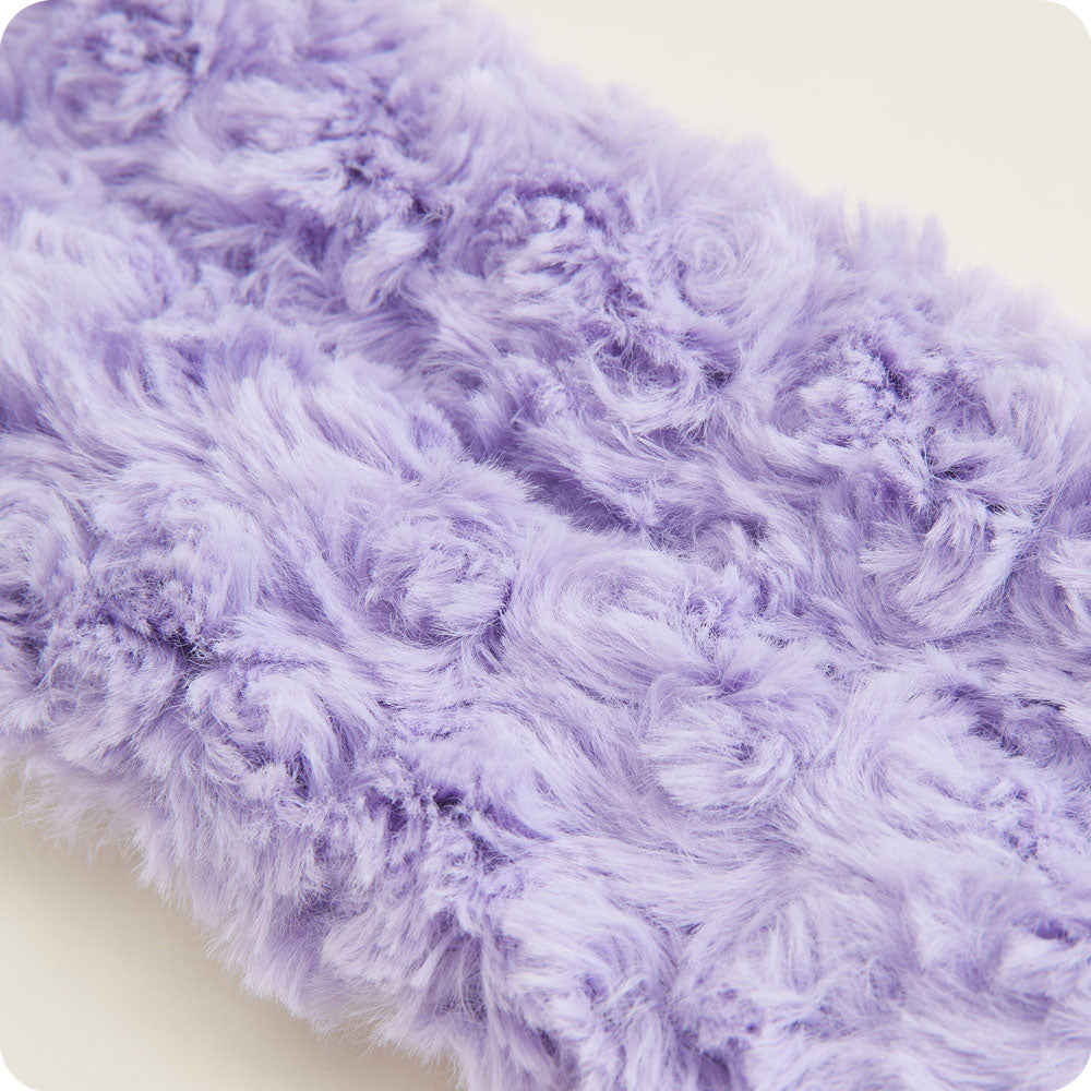 Curly Purple Neck Wrap Warmies - Travel Ready