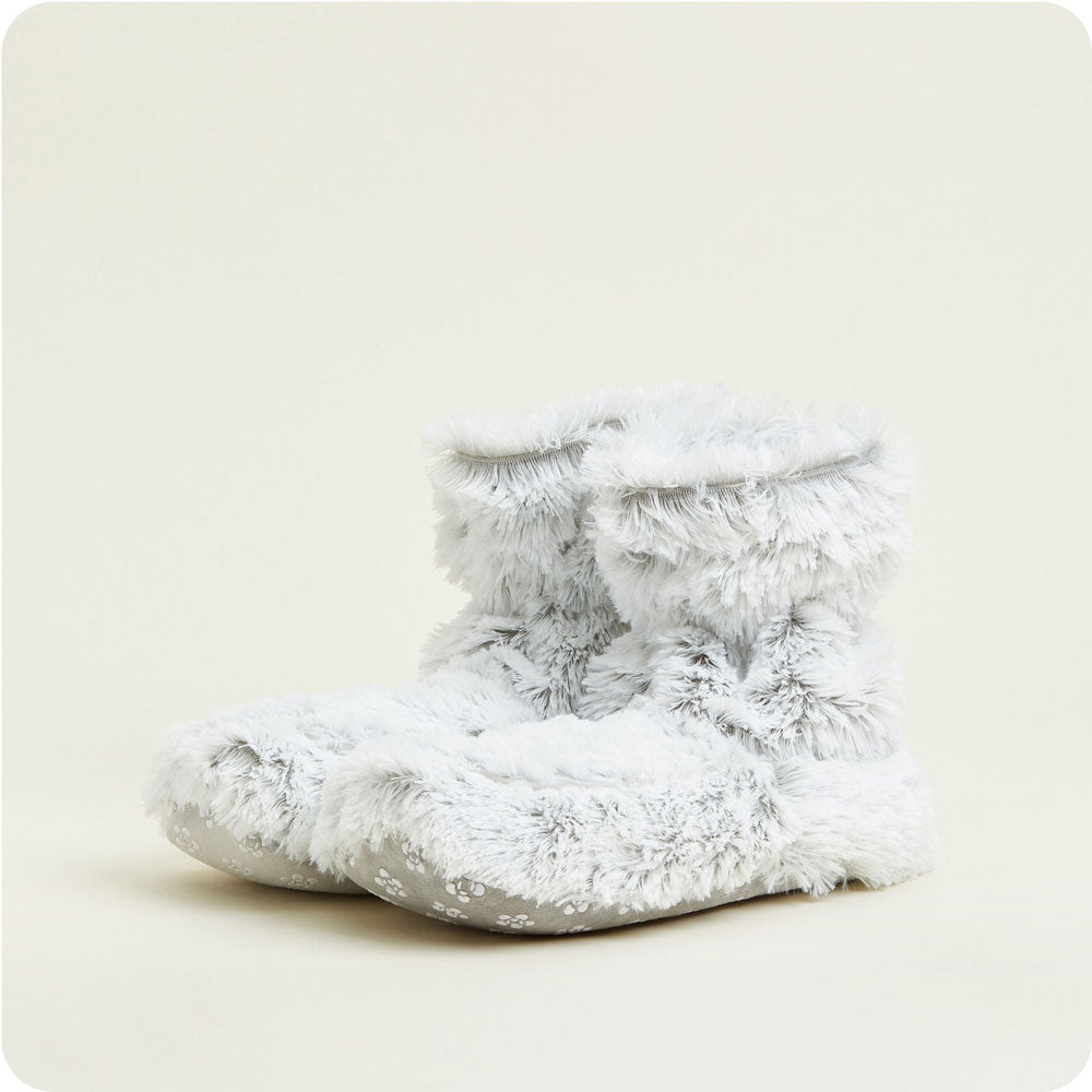 Marshmallow Gray Boots Warmies® - Classic Notes