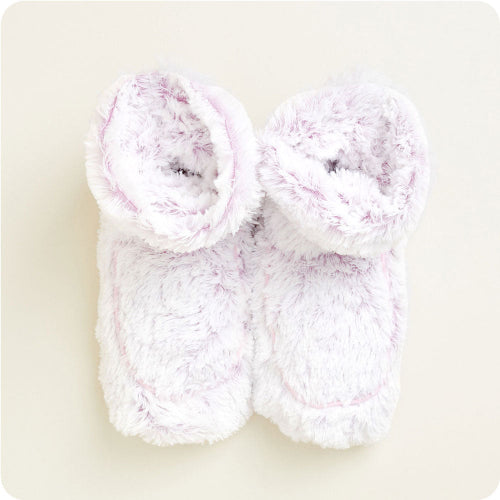Marshmallow Lavender Boots Warmies® - Soft Glow
