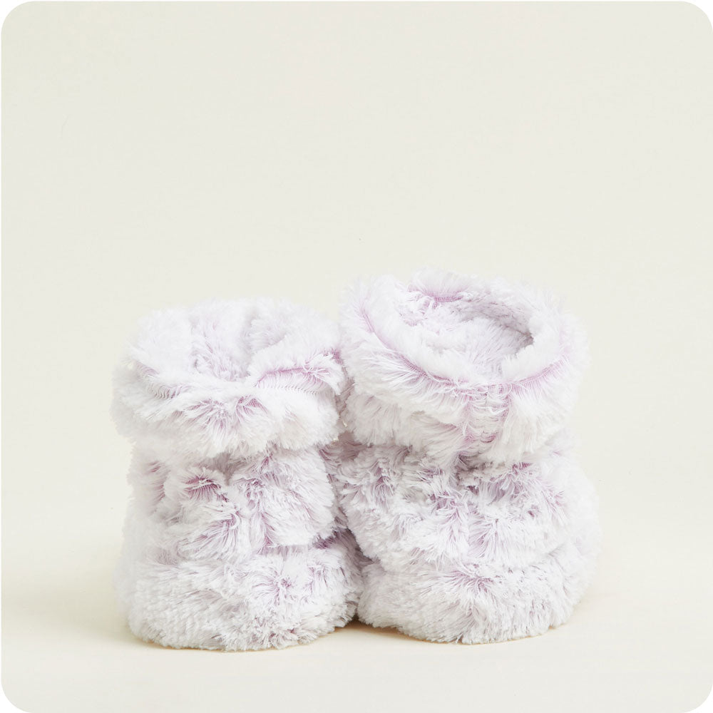 Marshmallow Lavender Boots Warmies® - Soft Glow