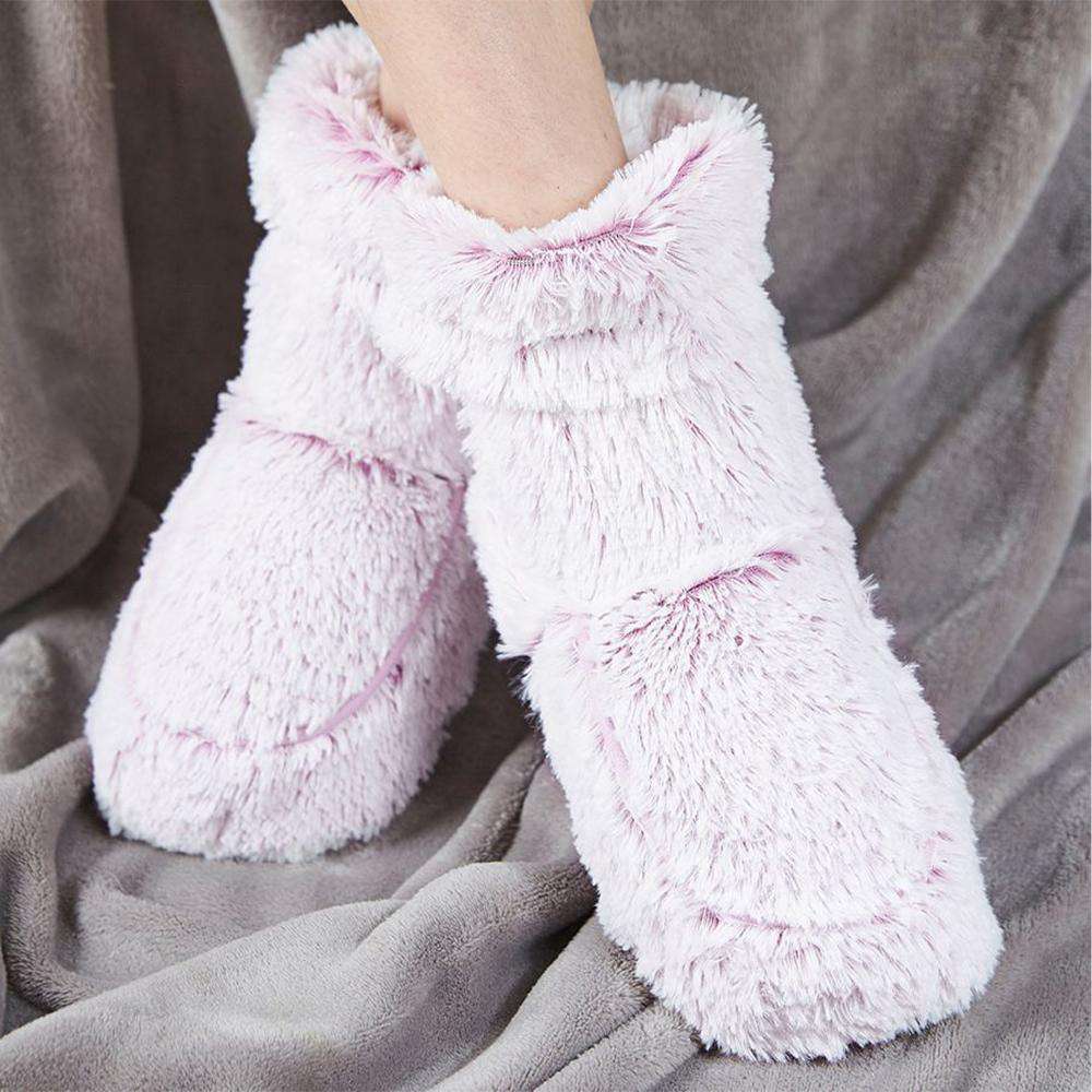 Marshmallow Lavender Boots Warmies® - Soft Glow