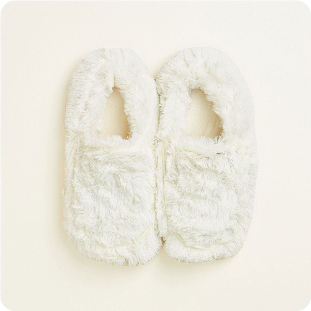 Cream Slippers Warmies® - Soft Glow