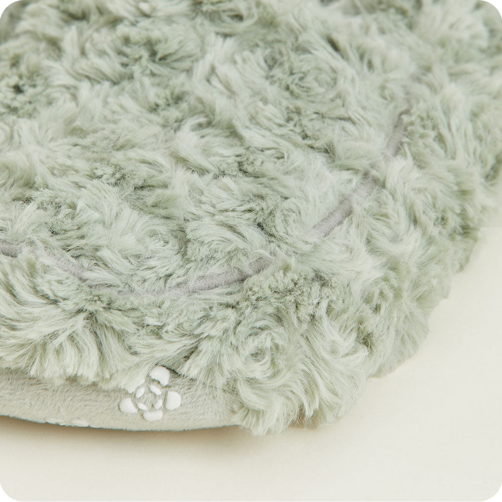 Curly Sage Green Slippers Warmies® - Bright Scent