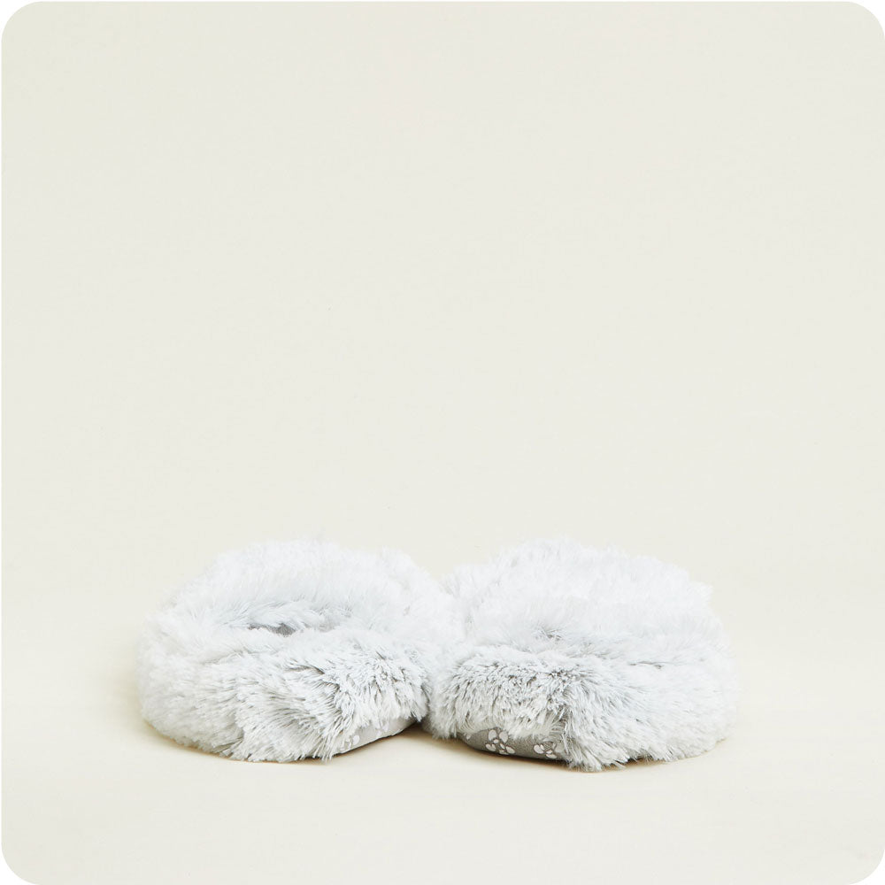 Marshmallow Gray Slippers Warmies® - Bright Scent