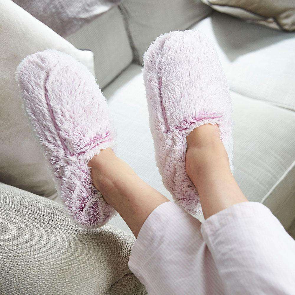 Marshmallow Lavender Slippers Warmies® - Soft Glow