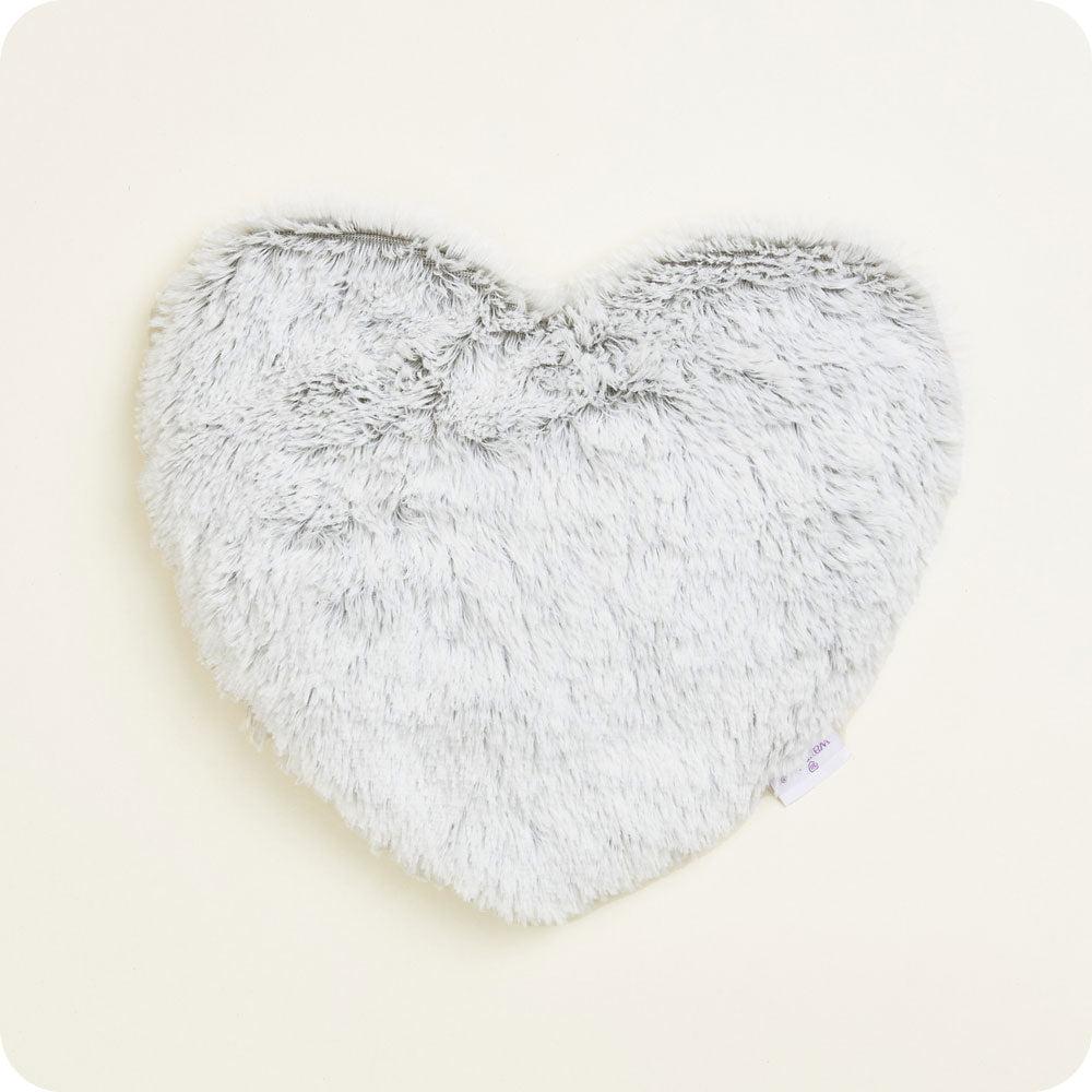 Marshmallow Gray Heart Heat Pad Warmies - Daily Comfort