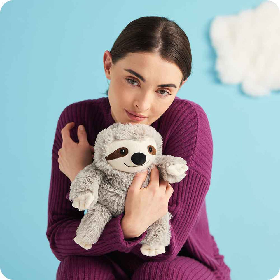 Gray Sloth Warmies - Classic Notes