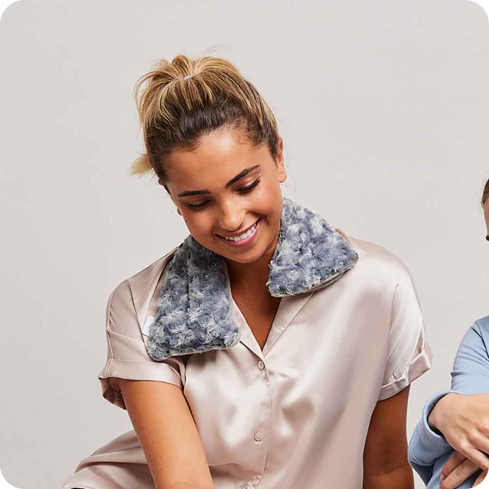 Curly Gray Neck Wrap Warmies - Daily Carry