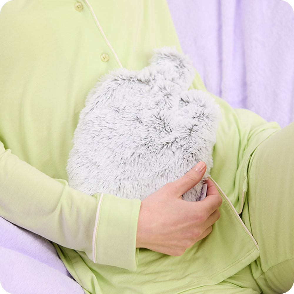 Marshmallow Gray Bottle Warmies - Easy Fit