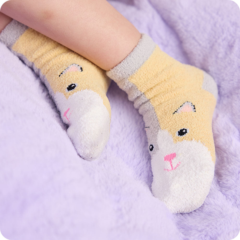 Calico Cat Non-Slip Socks - Gentle Warmth
