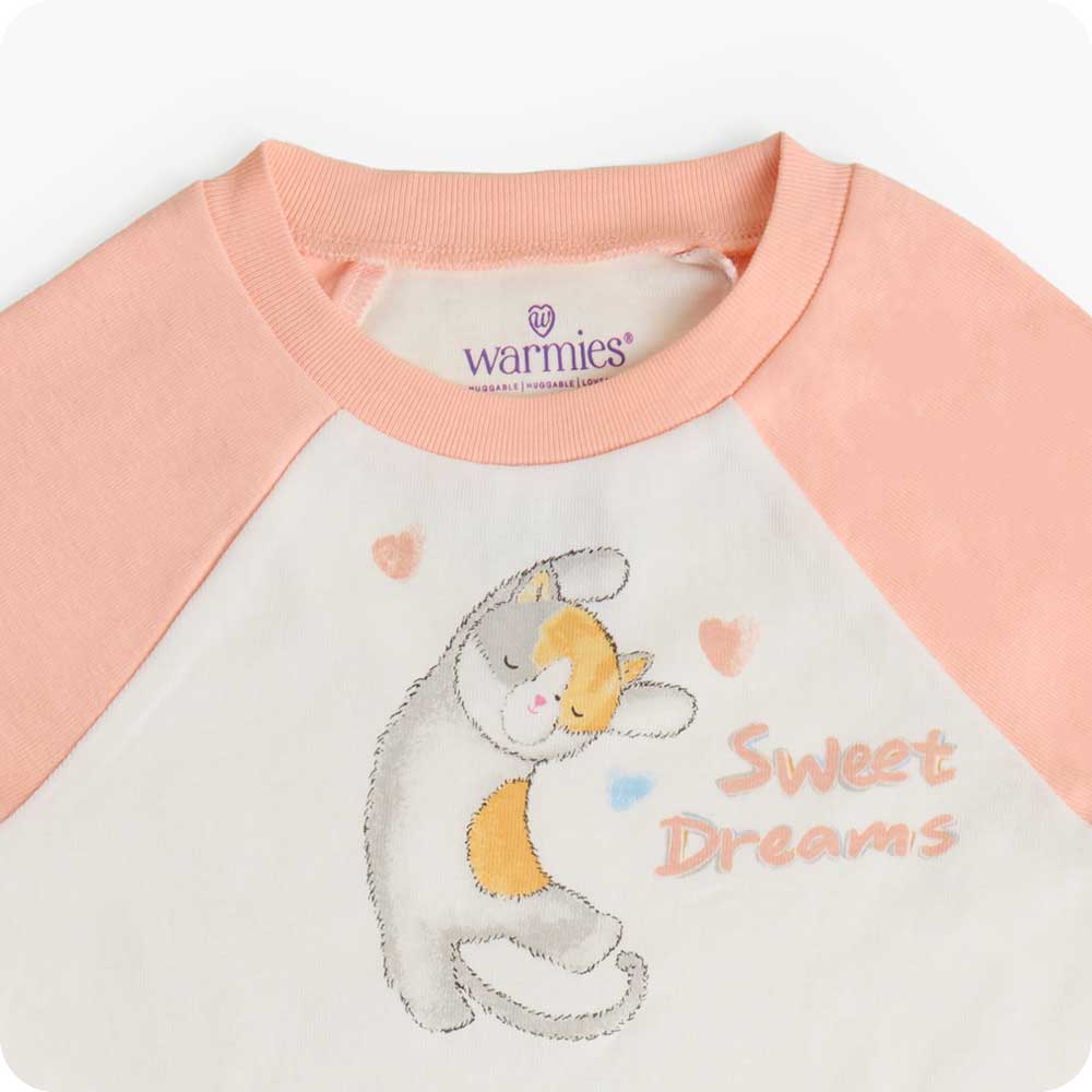 Calico Cat Shorties Pajamas - Warm Hugs