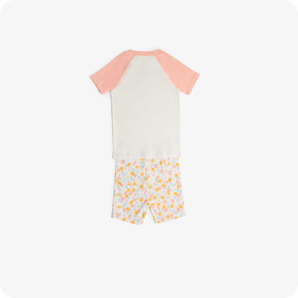 Calico Cat Shorties Pajamas - Warm Hugs