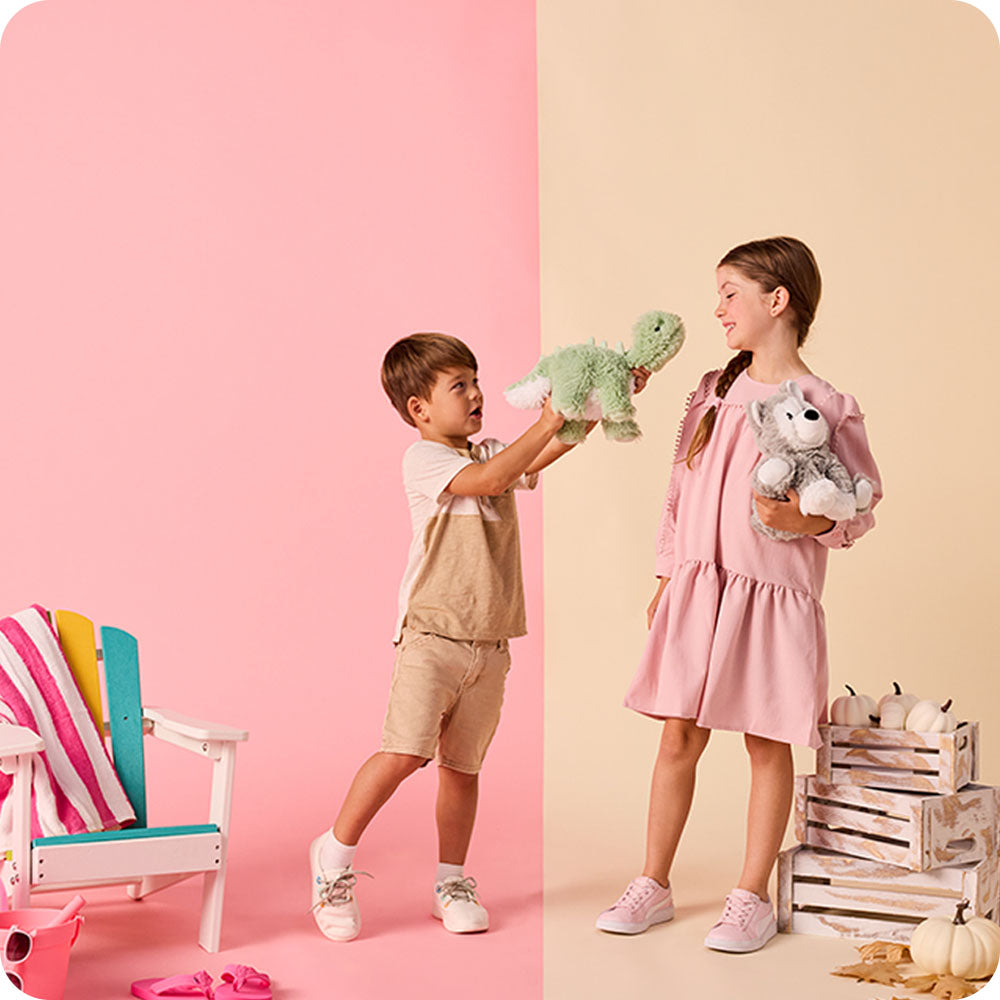 Green Long Neck Dinosaur Warmies - Easy Spritz
