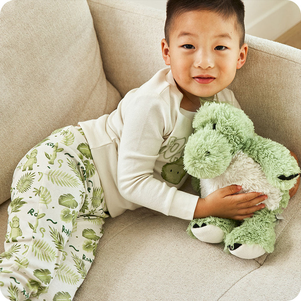 Green Dinosaur Warmies - Home Glow