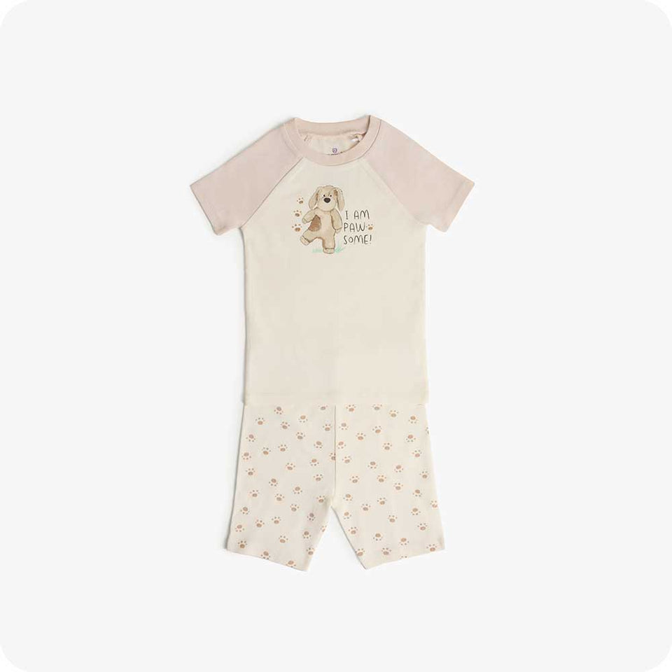 Puppy Shorties Pajamas - Calm Comfort