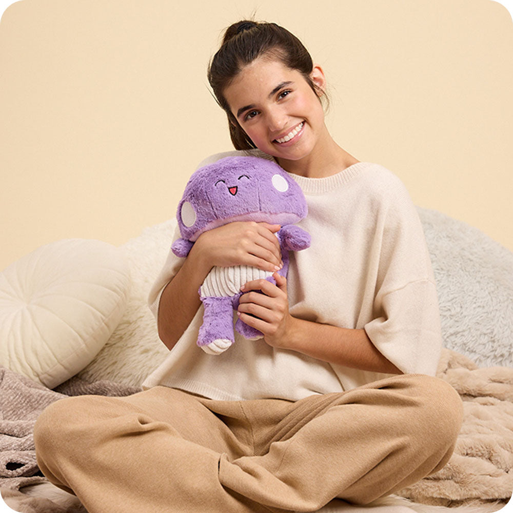 Purple Mushroom Warmies - Soft Glow