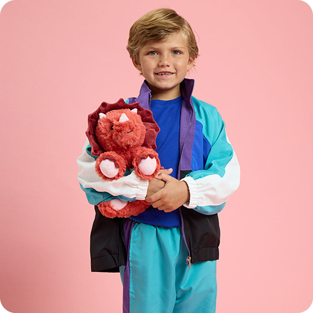 Red Triceratops Warmies - Classic Notes