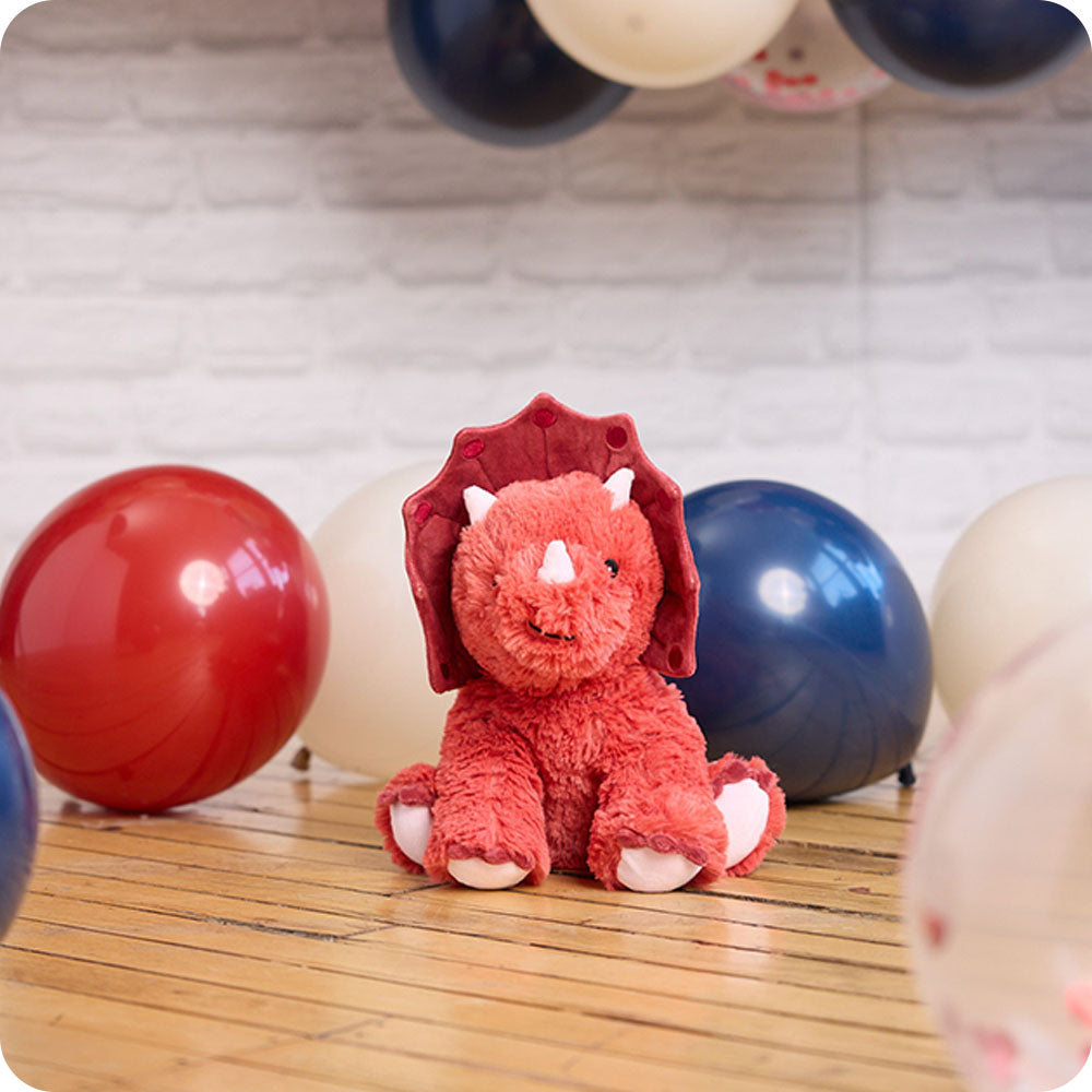 Red Triceratops Warmies - Classic Notes