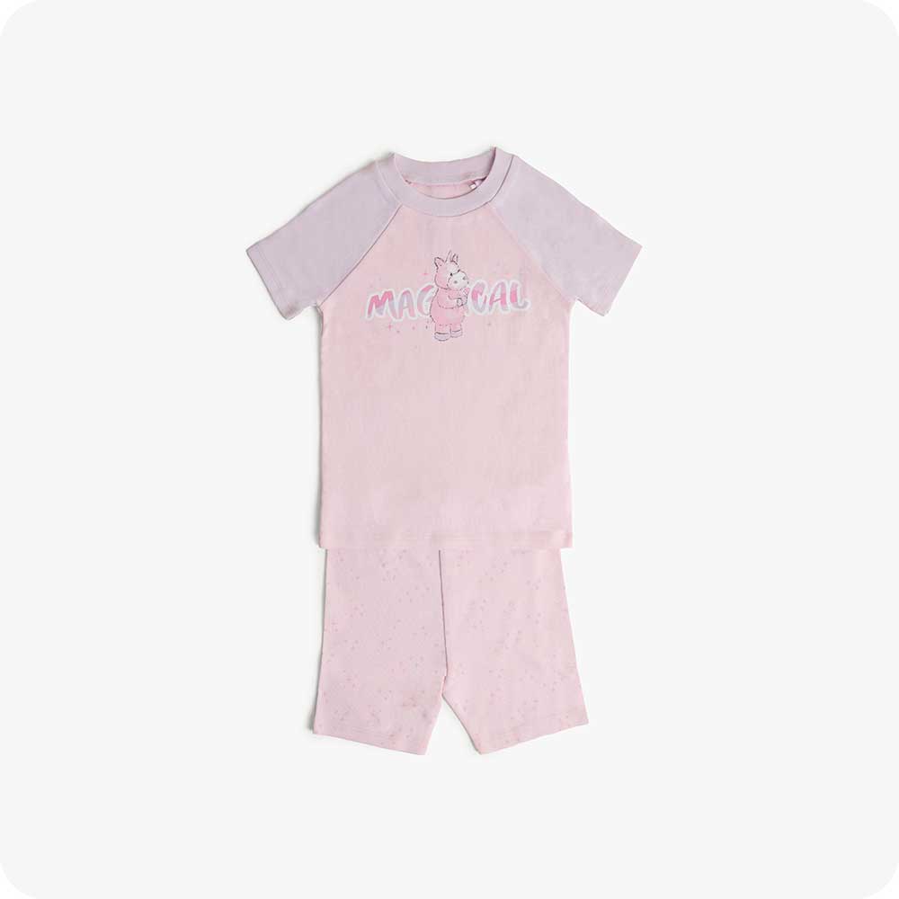 Unicorn Shorties Pajamas - Soft Snuggle